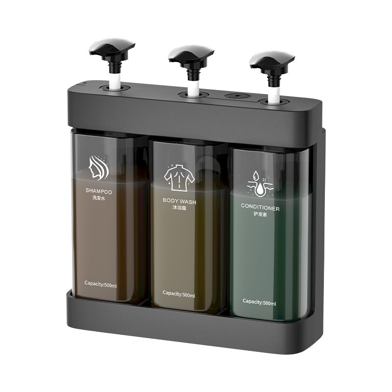 2- or 3-Chamber Clear Manual Soap Dispenser - product view 5