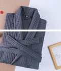 Cotton Waffle Unisex Bathrobe - product view 5