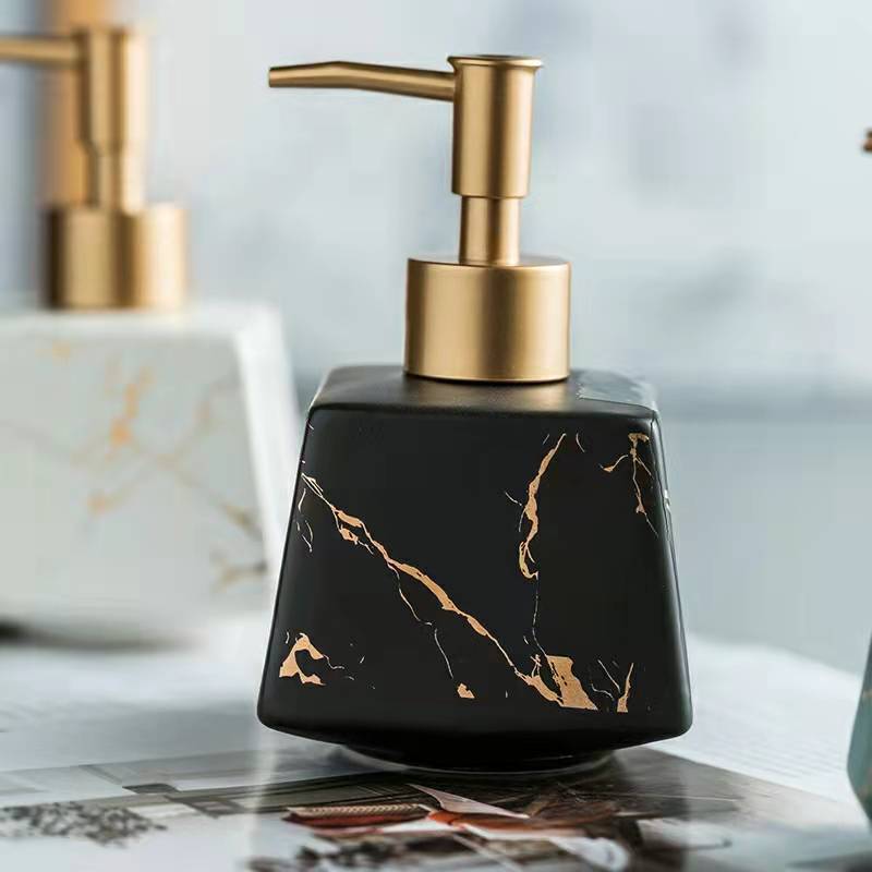 Marble Ceramic Soap & Lotion Dispenser - product view 1