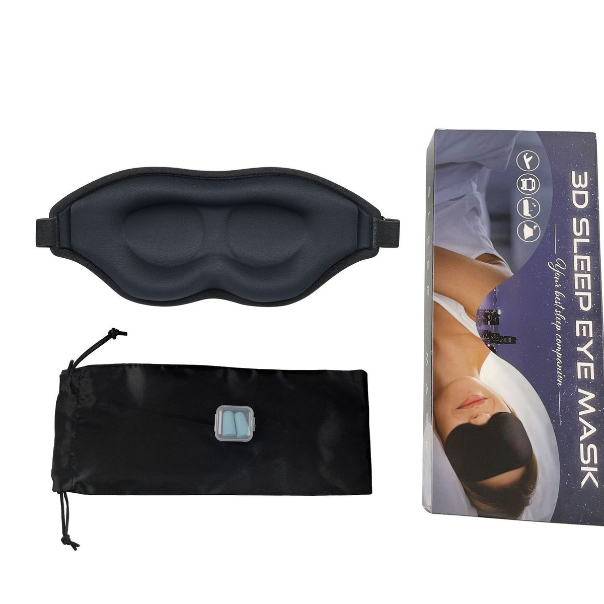 Weighted 3D Blackout Sleep Mask - product view 6