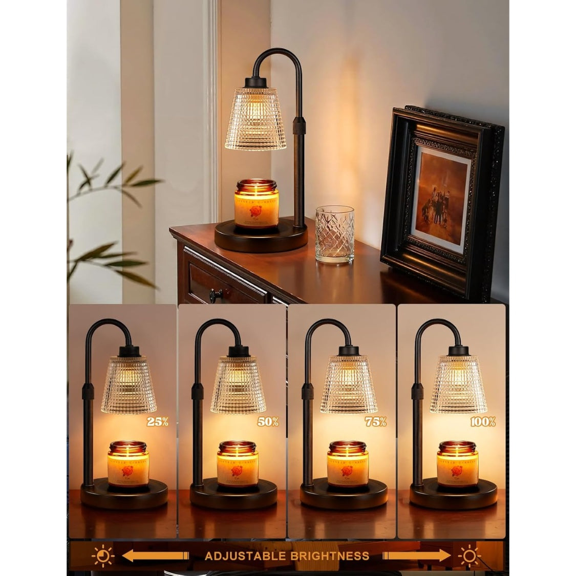 Height-Adjustable Candle Warmer Lamp - product view 3