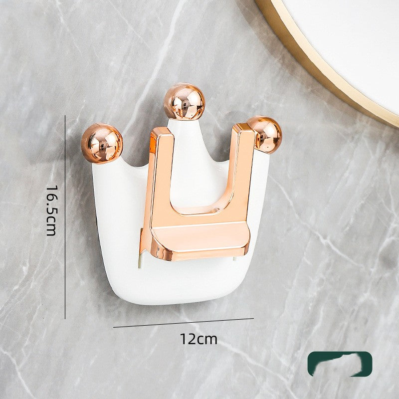 Wall-Mounted Hair Dryer Holder – Ivory & Sage - product view 2