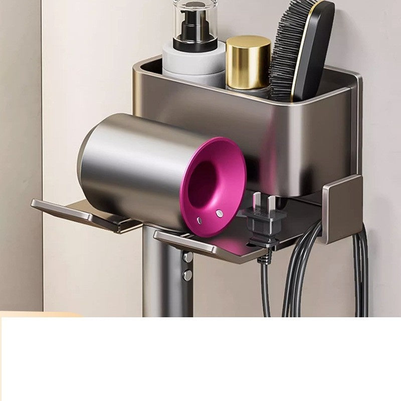 Minimalist Wall-Mounted Hair Dryer Holder - product view 4