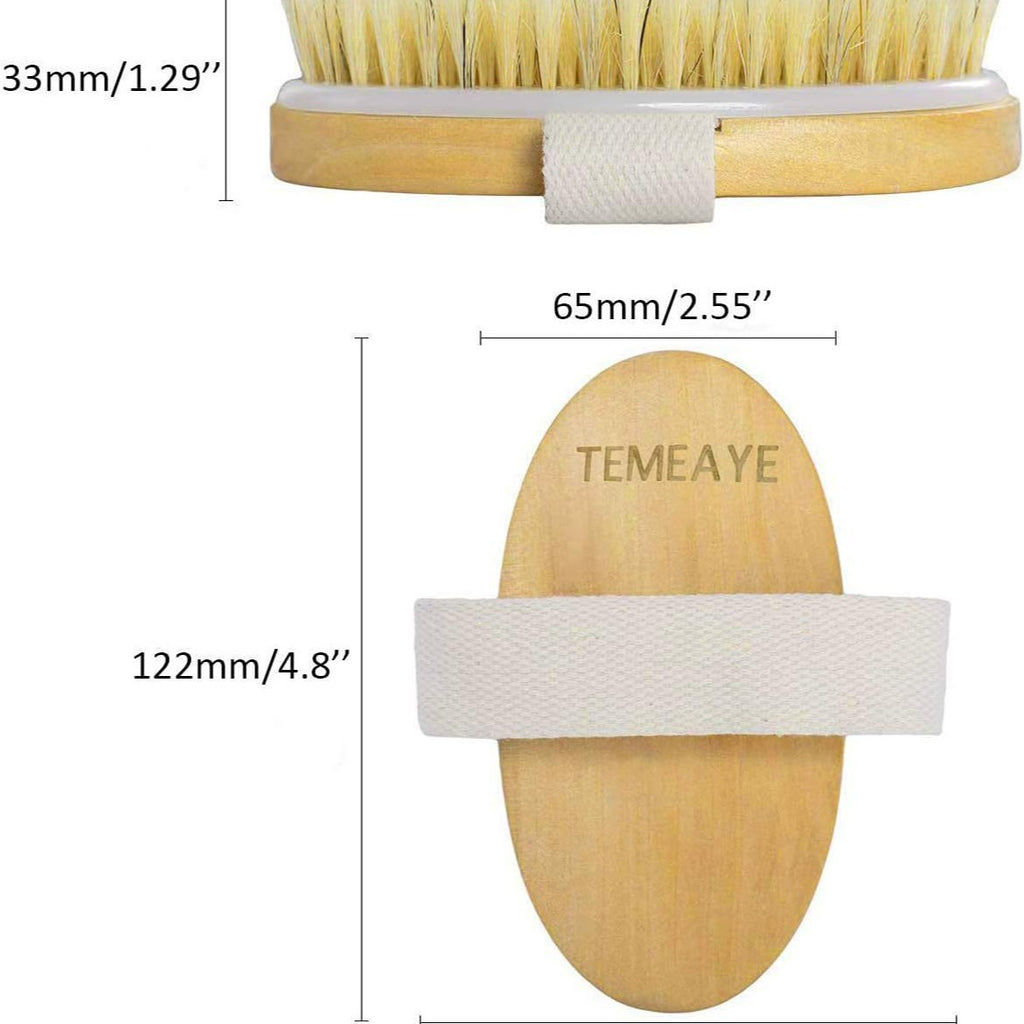 Long-Handle Bamboo Bath Brush Set - product view 3
