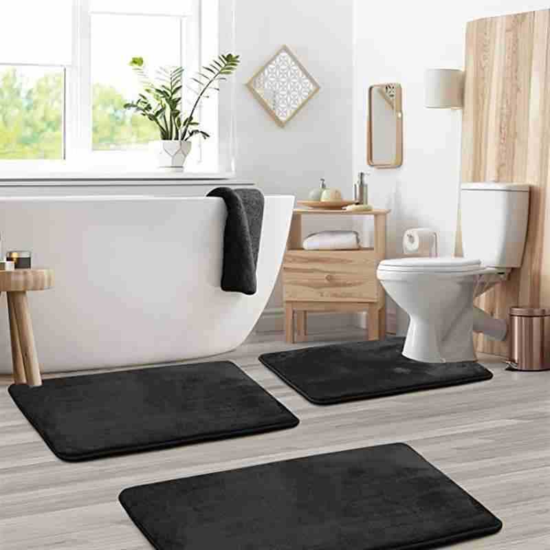 3-Piece Plush Bathroom Mat Set - product view 8