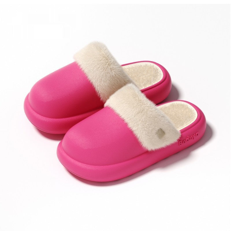 Washable Plush Indoor Spa Slippers - product view 4