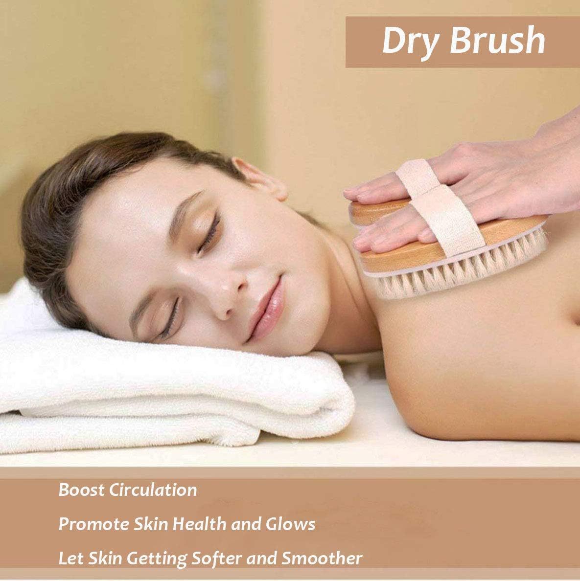 Long-Handle Bamboo Bath Brush Set - product view 6