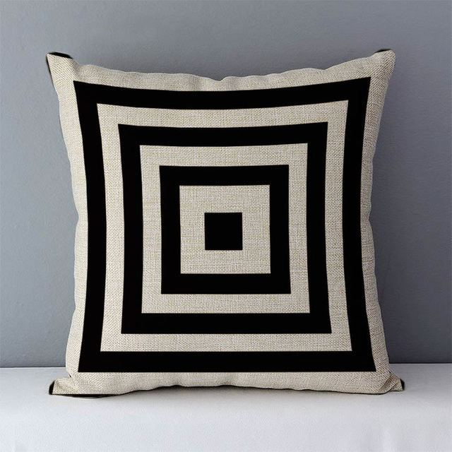 Abstract Geometric Decorative Pillow Cover - product view 4