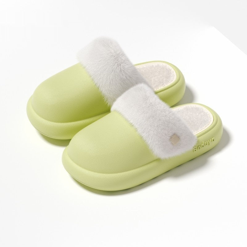 Washable Plush Indoor Spa Slippers - product view 2