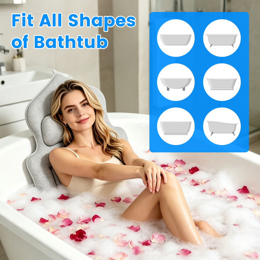 Full-Body 4D Mesh Bath Cushion with Lumbar Pillow - product view 8
