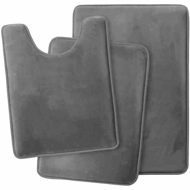 3-Piece Plush Bathroom Mat Set - product view 6