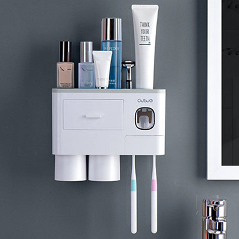 Magnetic Wall-Mounted Toothbrush & Cup Holder - product view 13