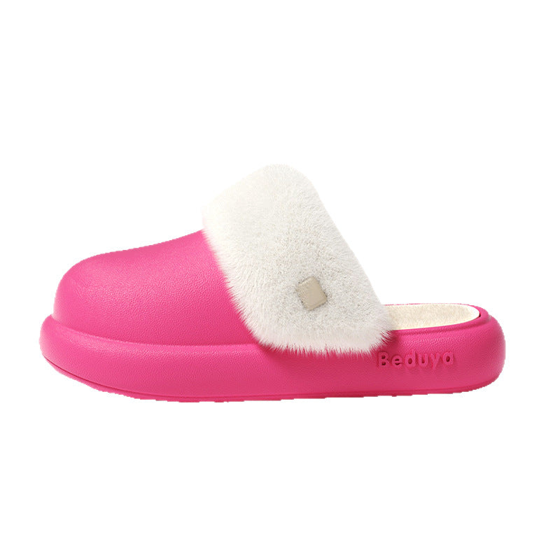 Washable Plush Indoor Spa Slippers - product view 3