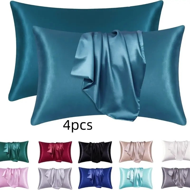 Double-Sided Satin-Feel Pillowcase Set - product view 10