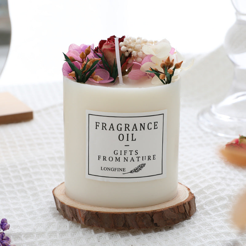 Decorative Dried-Flower Scented Candle - product view 6