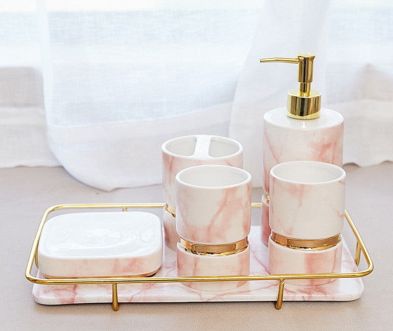 Marble Bathroom Accessories Set - product view 1