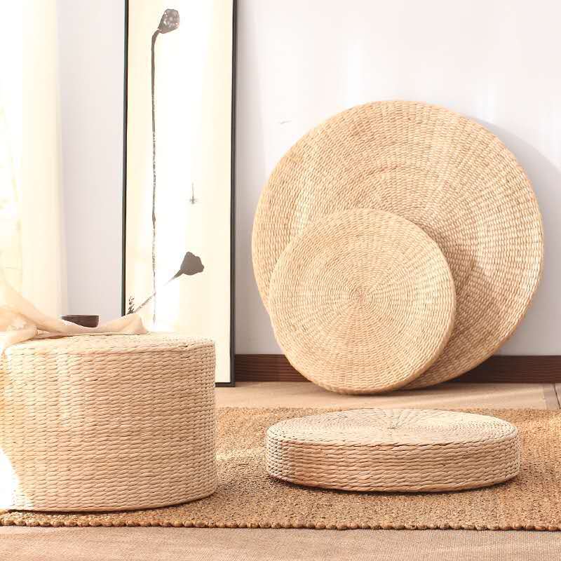 Natural Rush Round Meditation Cushion - product view 1